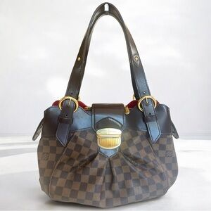 Louis Vuitton Damier Ebene Sistina PM Shoulder Bag